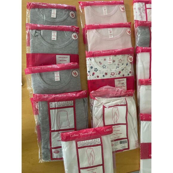 mix & co. Women's Thermal Knit Pants and Shirts - Various Sizes, Colors, and Pri - Picture 2 of 7